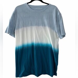 Lucky Brand Gradient Blue and White Tee - Lg